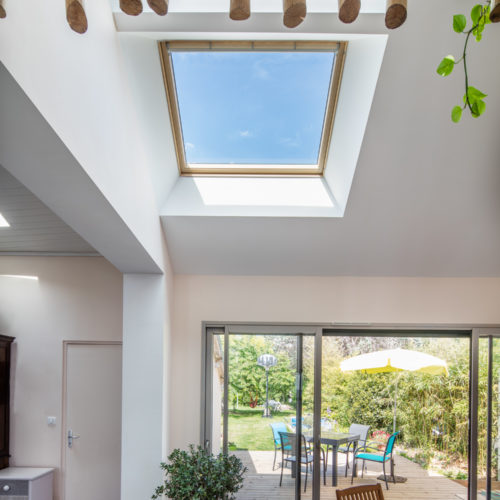 salon velux maison renovation extension